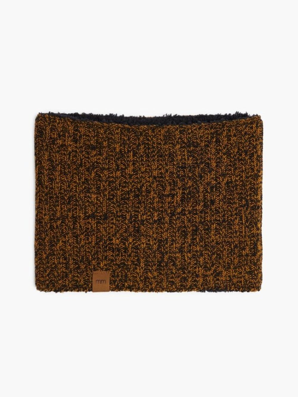 Tweed Neck Warmer - Melange Amber & Black